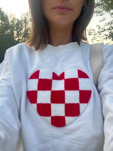 Croatian Heart Cozy Sweater - Womens