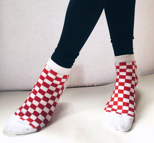 Croatia Checkered Ankle Socks
